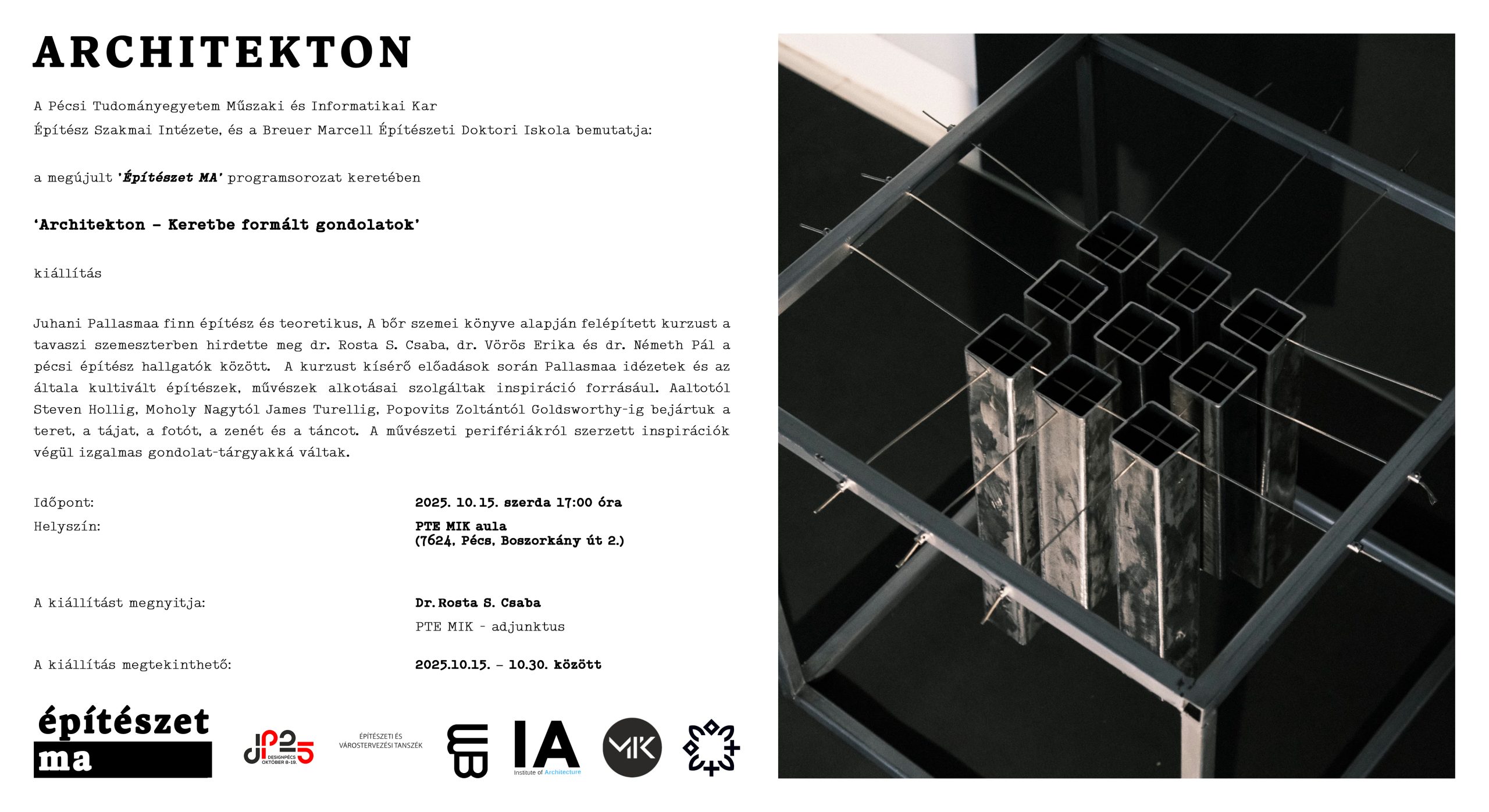 ARCHITEKTON – kiállításmegnyitó